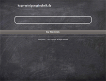 Tablet Screenshot of hapo-reinigungstechnik.de